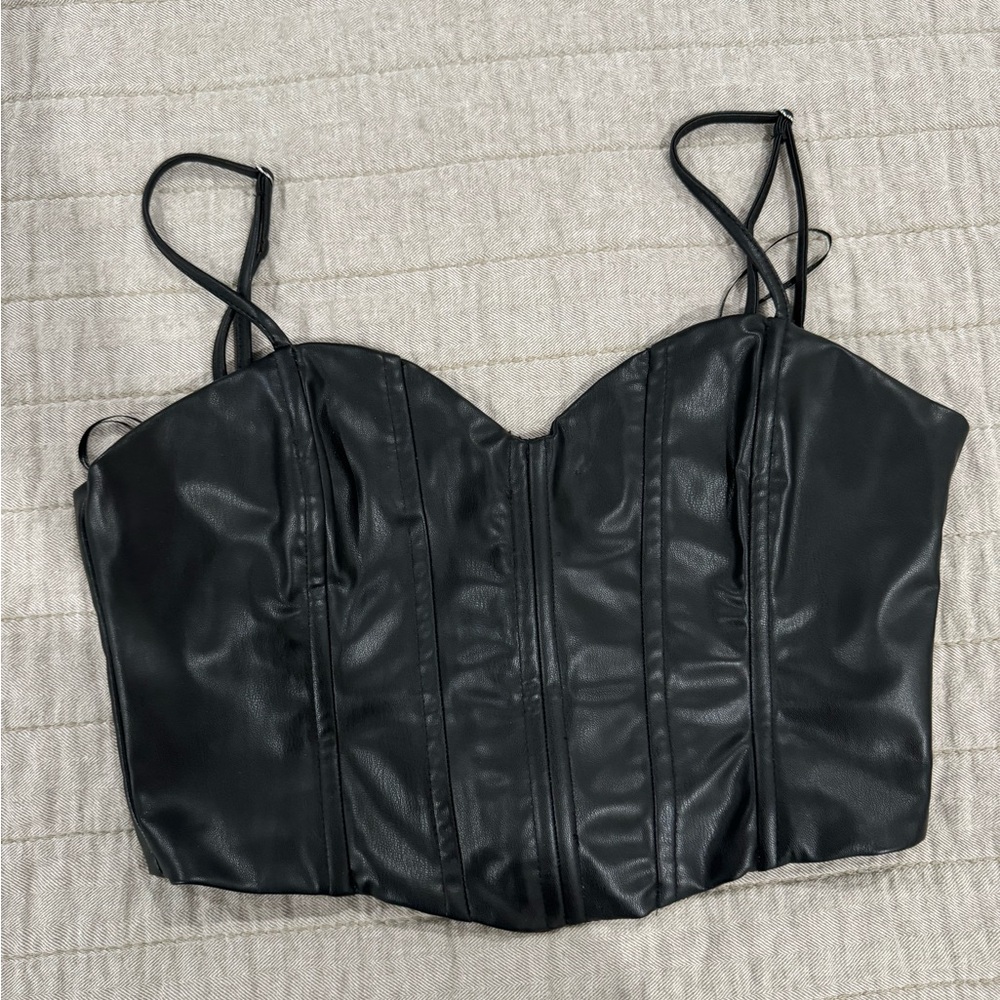 Zara corset faux leather size M